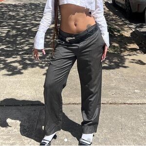 Striped work pants trouser